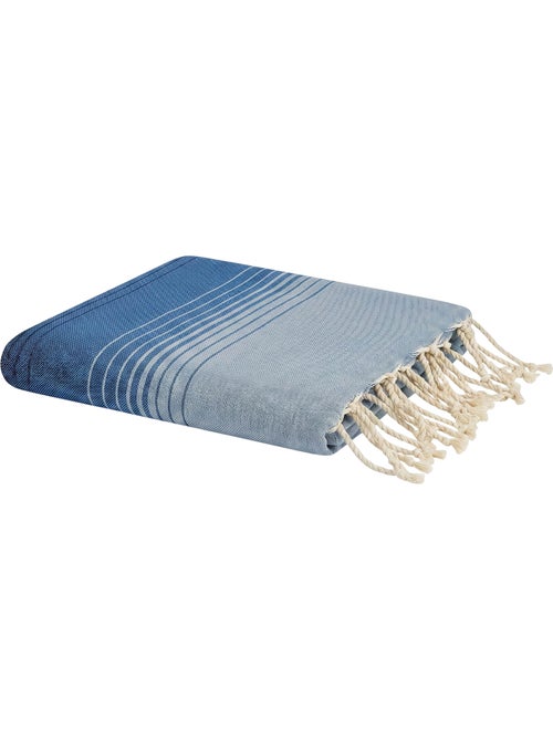 Reva | Fouta de plage en coton recyclé anti-sable 1x2m Malta - Kiabi Reva | Fouta de plage en coton recyclé anti-sable 1x2m Malta - Kiabi