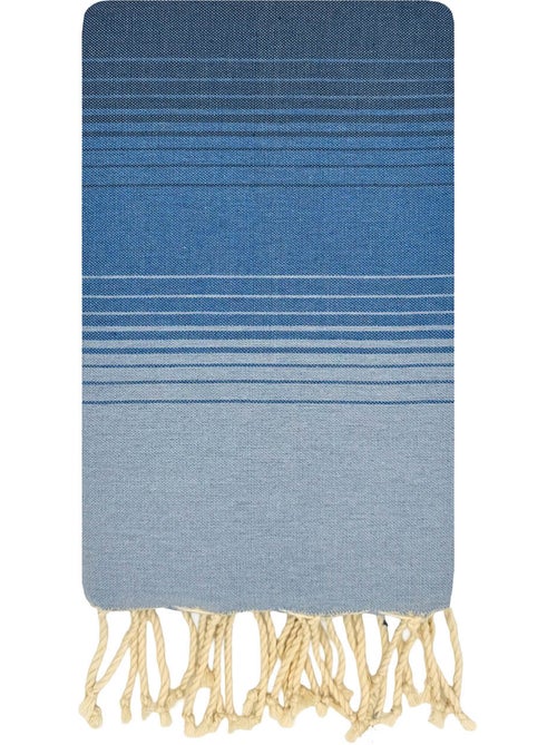 Reva | Fouta de plage en coton recyclé anti-sable 1x2m Malta - Kiabi Reva | Fouta de plage en coton recyclé anti-sable 1x2m Malta - Kiabi