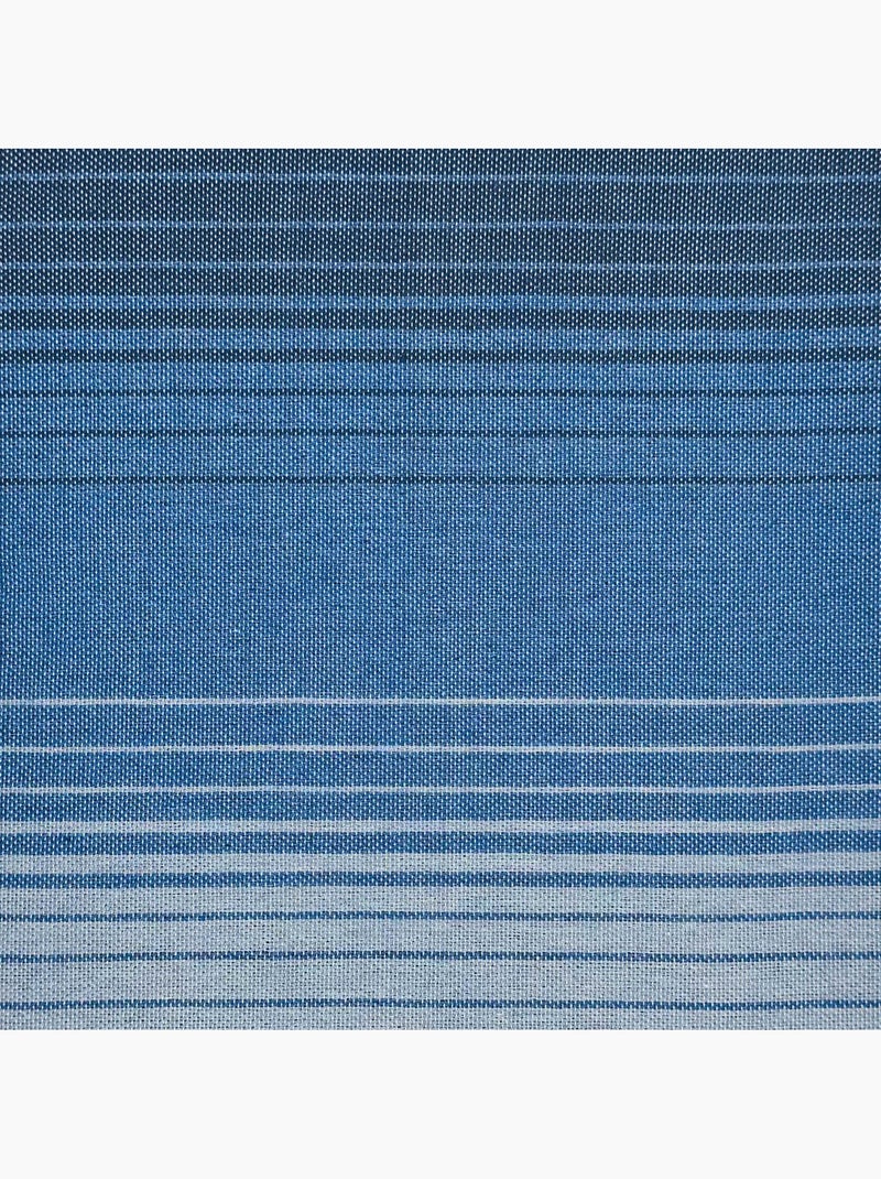 Reva | Fouta de plage en coton recyclé anti-sable 1x2m Malta Gris Bleu - Kiabi