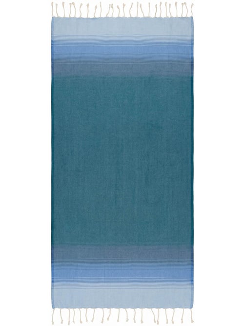 Reva | Fouta de plage en coton recyclé anti-sable 1x2m Malta - Kiabi Reva | Fouta de plage en coton recyclé anti-sable 1x2m Malta - Kiabi