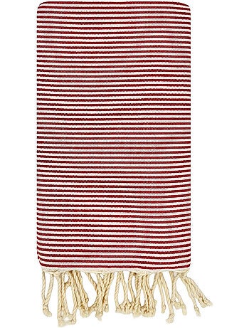 Reva | Fouta de plage en coton recyclé anti-sable 1x2m Porquerolles