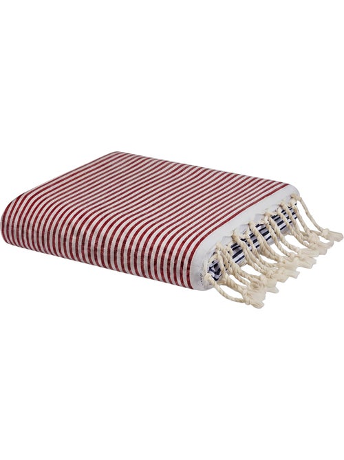 Reva | Fouta de plage en coton recyclé anti-sable 1x2m Porquerolles - Kiabi Reva | Fouta de plage en coton recyclé anti-sable 1x2m Porquerolles - Kiabi