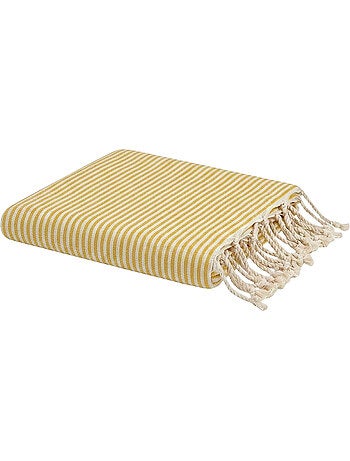 Reva | Fouta de plage en coton recyclé anti-sable 1x2m Porquerolles