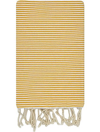 Reva | Fouta de plage en coton recyclé anti-sable 1x2m Porquerolles