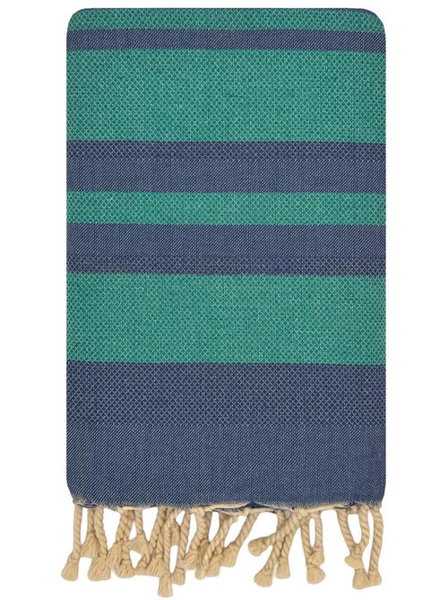Reva | Fouta de plage jacquard en coton recyclé 1x2 m Capri - Kiabi