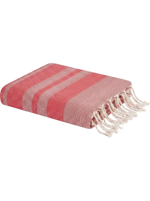 Reva | Fouta de plage jacquard en coton recyclé 1x2 m Capri - Kiabi