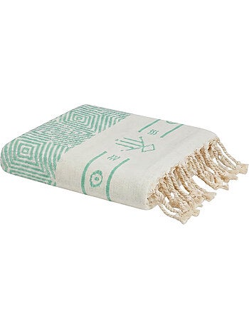 Reva | Fouta de plage réversible en coton recyclé 1x2 m Tenerife