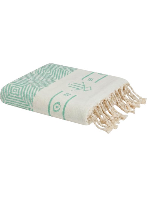 Reva | Fouta de plage réversible en coton recyclé 1x2 m Tenerife - Kiabi Reva | Fouta de plage réversible en coton recyclé 1x2 m Tenerife - Kiabi