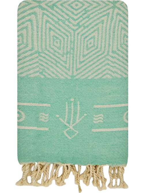 Reva | Fouta de plage réversible en coton recyclé 1x2 m Tenerife - Kiabi Reva | Fouta de plage réversible en coton recyclé 1x2 m Tenerife - Kiabi