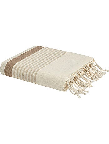 Reva | Fouta serviette plage anti sable coton recyclé 1x2 m Moorea