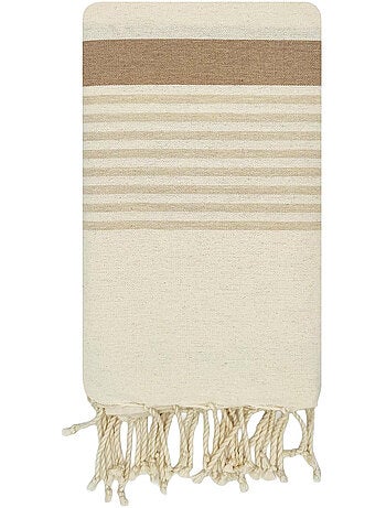 Reva | Fouta serviette plage anti sable coton recyclé 1x2 m Moorea