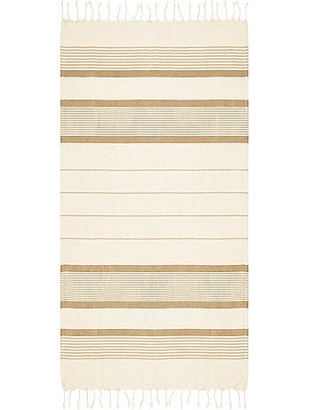 Reva | Fouta serviette plage anti sable coton recyclé 1x2 m Moorea