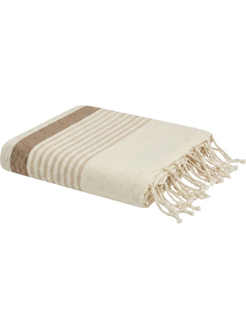 Reva | Fouta serviette plage anti sable coton recyclé 1x2 m Moorea - Kiabi