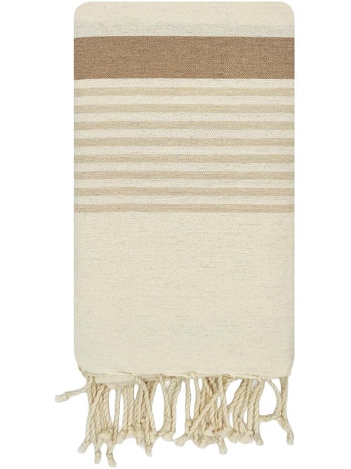 Reva | Fouta serviette plage anti sable coton recyclé 1x2 m Moorea - Kiabi