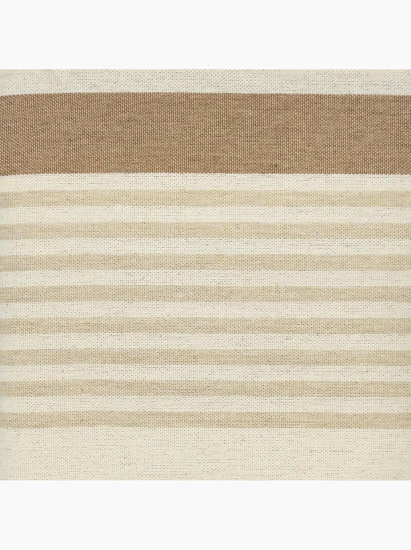 Reva | Fouta serviette plage anti sable coton recyclé 1x2 m Moorea Beige - Kiabi