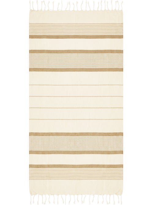 Reva | Fouta serviette plage anti sable coton recyclé 1x2 m Moorea - Kiabi