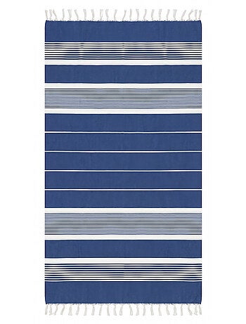 Reva | Fouta serviette plage anti sable coton recyclé 1x2 m Moorea