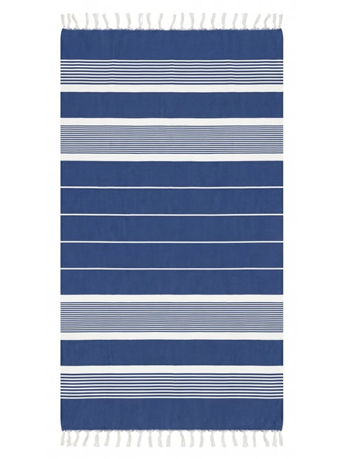 Reva | Fouta serviette plage anti sable coton recyclé 1x2 m Moorea - Kiabi
