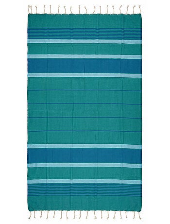 Reva | Fouta serviette plage anti sable coton recyclé 1x2 m Moorea
