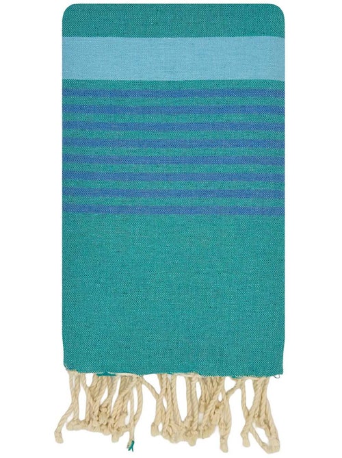Reva | Fouta serviette plage anti sable coton recyclé 1x2 m Moorea - Kiabi