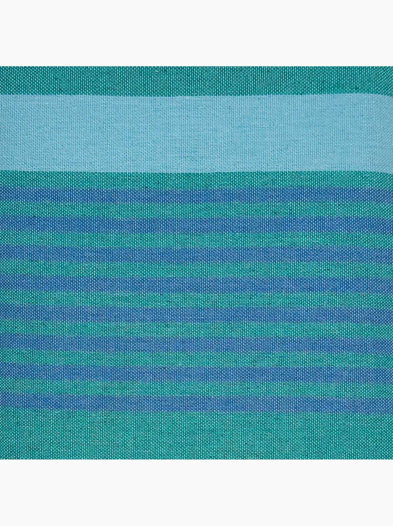 Reva | Fouta serviette plage anti sable coton recyclé 1x2 m Moorea Bleu turquoise - Kiabi