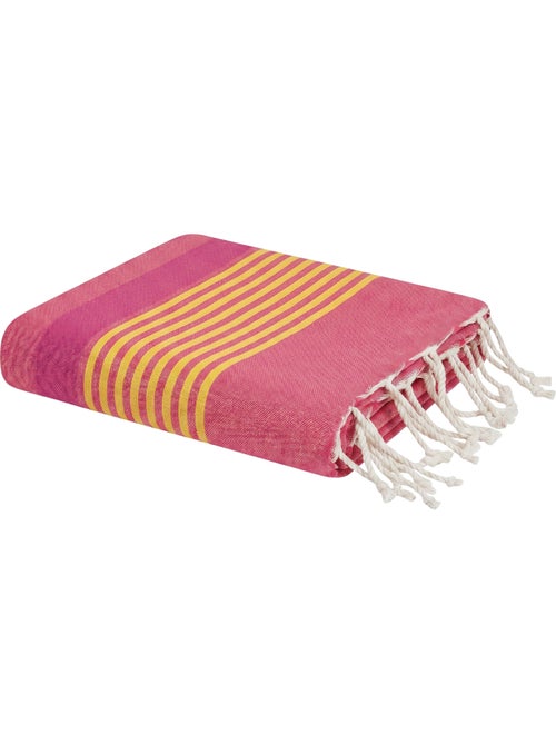 Reva | Fouta serviette plage anti sable coton recyclé 1x2 m Moorea - Kiabi