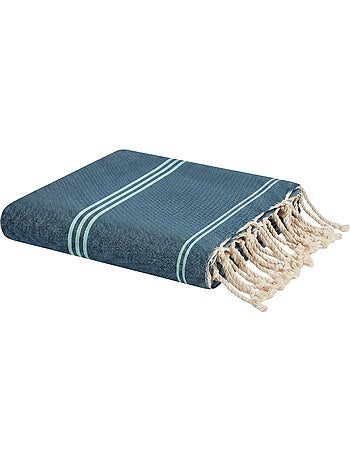 Reva | fouta serviette plage anti sable coton recyclé 1x2 m mykonos