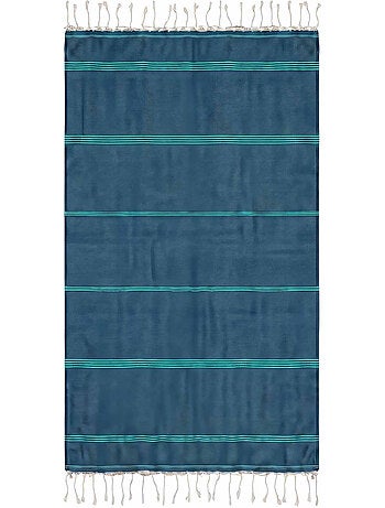 Reva | fouta serviette plage anti sable coton recyclé 1x2 m mykonos