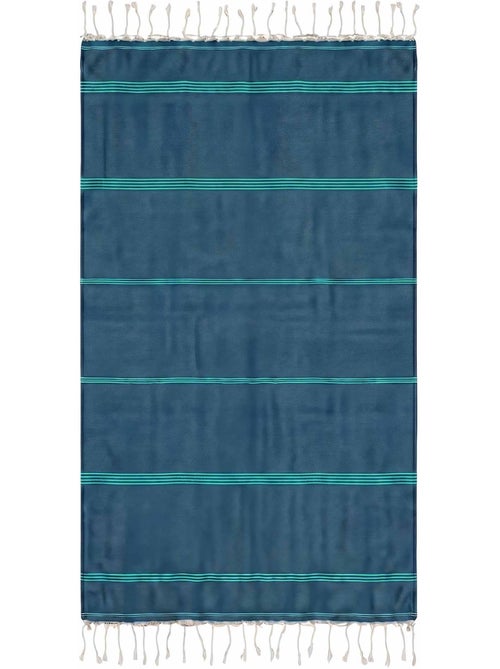 Reva | fouta serviette plage anti sable coton recyclé 1x2 m mykonos - Kiabi Reva | fouta serviette plage anti sable coton recyclé 1x2 m mykonos - Kiabi