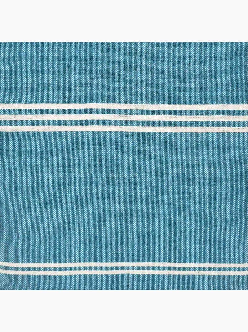 Reva | Fouta serviette plage anti sable coton recyclé 1x2 m Mykonos Bleu givrée - Kiabi