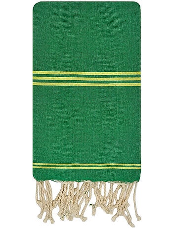 Reva | fouta serviette plage anti sable coton recyclé 1x2 m mykonos