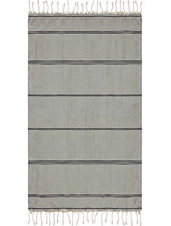 Reva | fouta serviette plage anti sable coton recyclé 1x2 m mykonos