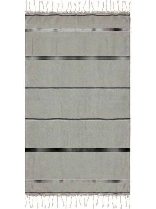Reva | fouta serviette plage anti sable coton recyclé 1x2 m mykonos - Kiabi Reva | fouta serviette plage anti sable coton recyclé 1x2 m mykonos - Kiabi