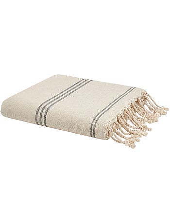 Reva | fouta serviette plage anti sable coton recyclé 1x2 m mykonos