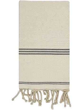 Reva | fouta serviette plage anti sable coton recyclé 1x2 m mykonos