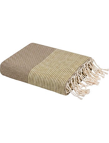Reva | Fouta serviette plage nid d'abeille coton recyclé 1x2 m Seychelles