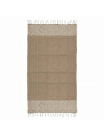 Reva | Fouta serviette plage nid d'abeille coton recyclé 1x2 m Seychelles