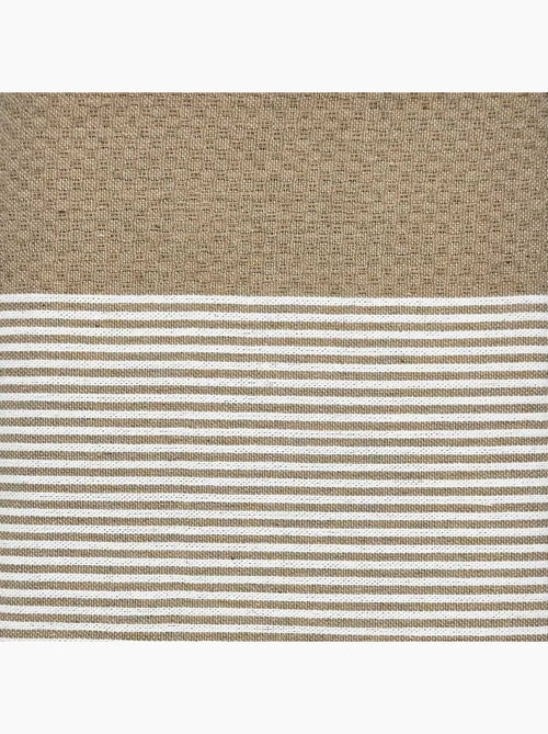 Reva | Fouta serviette plage nid d'abeille coton recyclé 1x2 m Seychelles - Kiabi