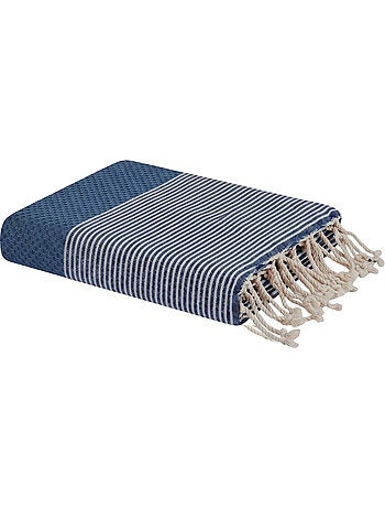 Reva | Fouta serviette plage nid d'abeille coton recyclé 1x2 m Seychelles
