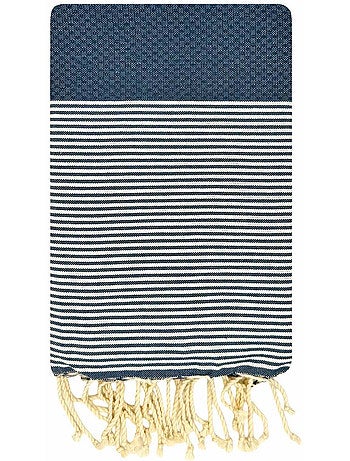Reva | Fouta serviette plage nid d'abeille coton recyclé 1x2 m Seychelles