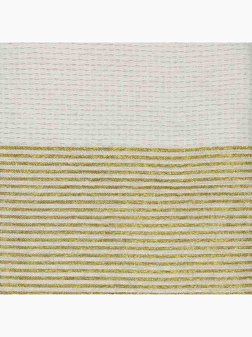 Reva | Fouta serviette plage nid d'abeille coton recyclé 1x2 m Seychelles - Kiabi
