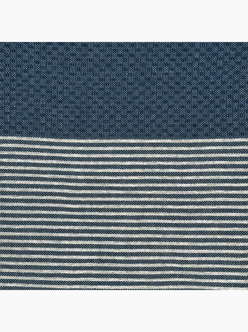 Reva | Fouta serviette plage nid d'abeille coton recyclé 1x2 m Seychelles Bleu - Kiabi