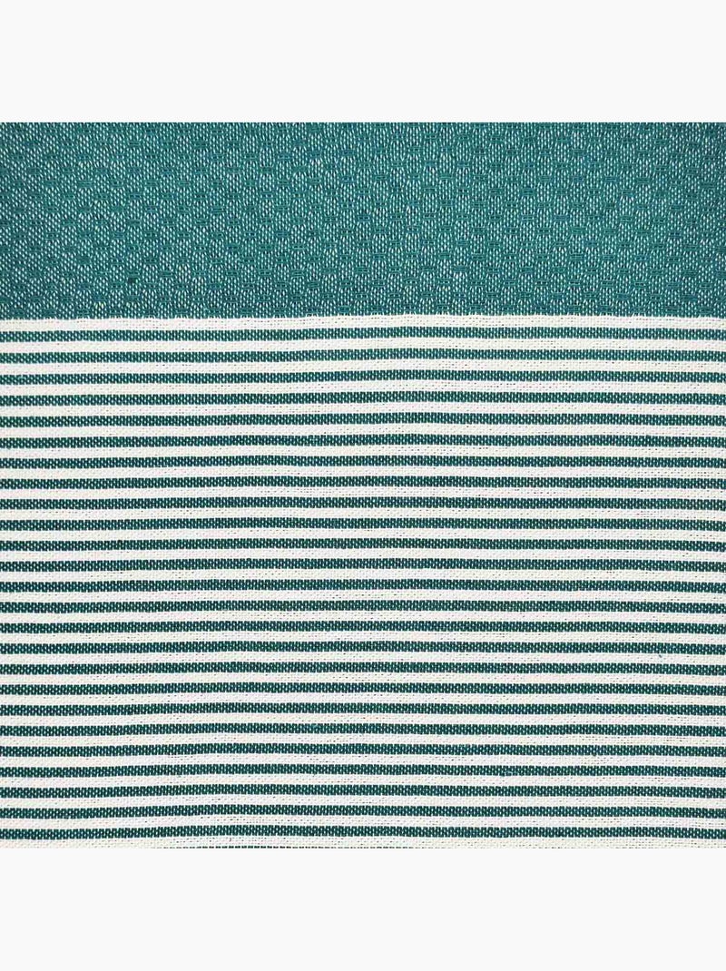 Reva | Fouta serviette plage nid d'abeille coton recyclé 1x2 m Seychelles Bleu turquoise - Kiabi