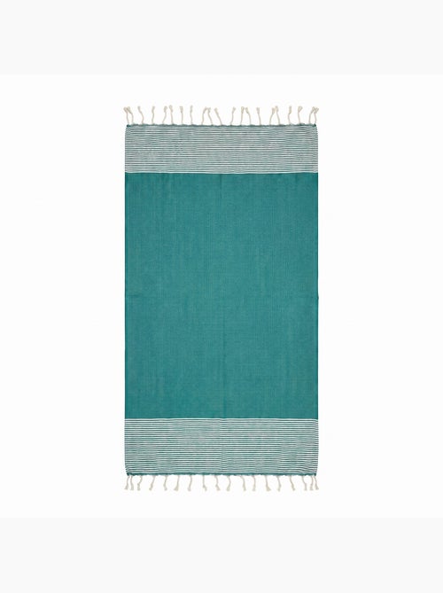 Reva | Fouta serviette plage nid d'abeille coton recyclé 1x2 m Seychelles - Kiabi Reva | Fouta serviette plage nid d'abeille coton recyclé 1x2 m Seychelles - Kiabi