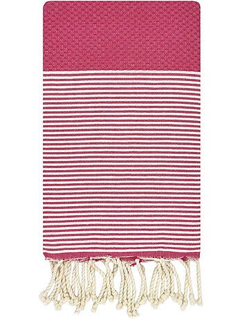 Reva | Fouta serviette plage nid d'abeille coton recyclé 1x2 m Seychelles