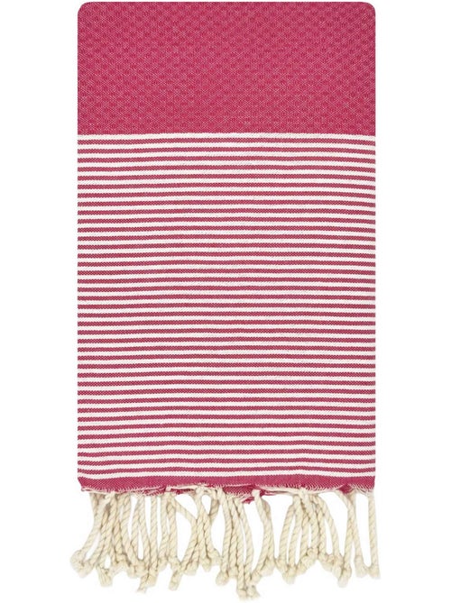 Reva | Fouta serviette plage nid d'abeille coton recyclé 1x2 m Seychelles - Kiabi Reva | Fouta serviette plage nid d'abeille coton recyclé 1x2 m Seychelles - Kiabi