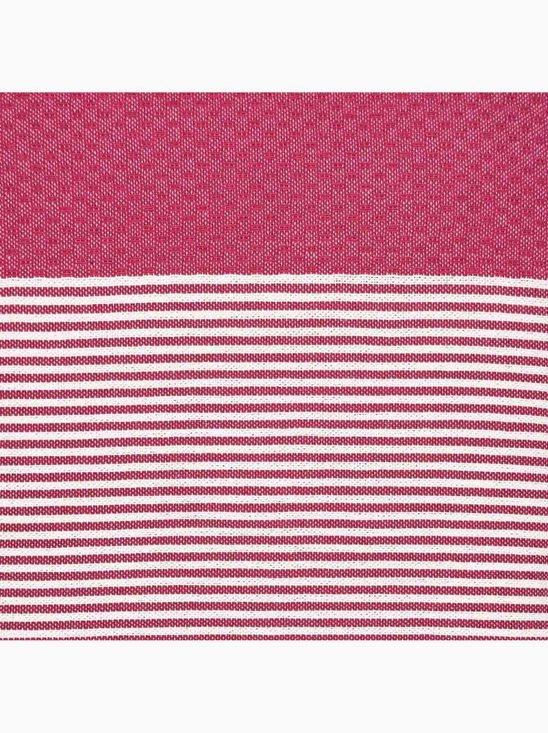 Reva | fouta serviette plage nid d'abeille coton recyclé 1x2 m seychelles Rose - Kiabi