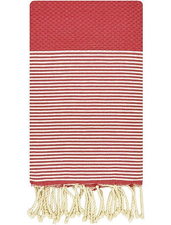 Reva | Fouta serviette plage nid d'abeille coton recyclé 1x2 m Seychelles