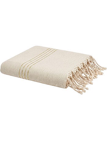 Reva | Fouta serviette plage XXL coton recyclé 2x3 m Bali