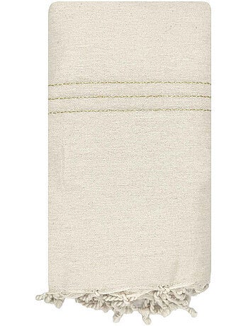 Reva | Fouta serviette plage XXL coton recyclé 2x3 m Bali
